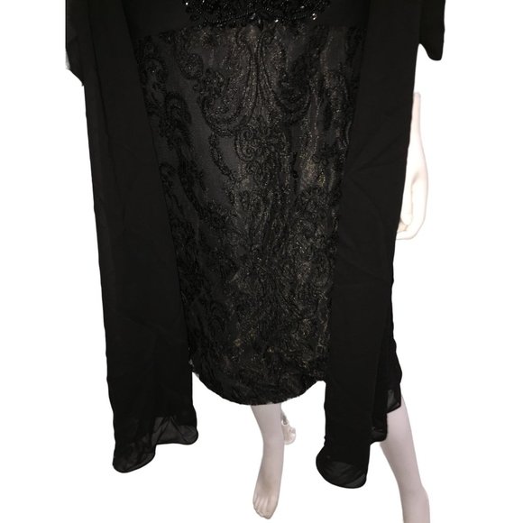 Women's Lace Mother of The Bride Groom Dress with Jacket - Picture 4 of 12